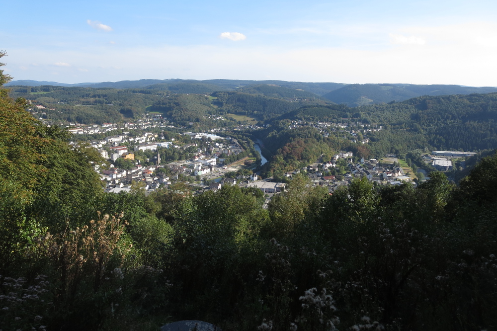 Lennesteig #03: Altena – Werdohl - Blick auf Werdohl