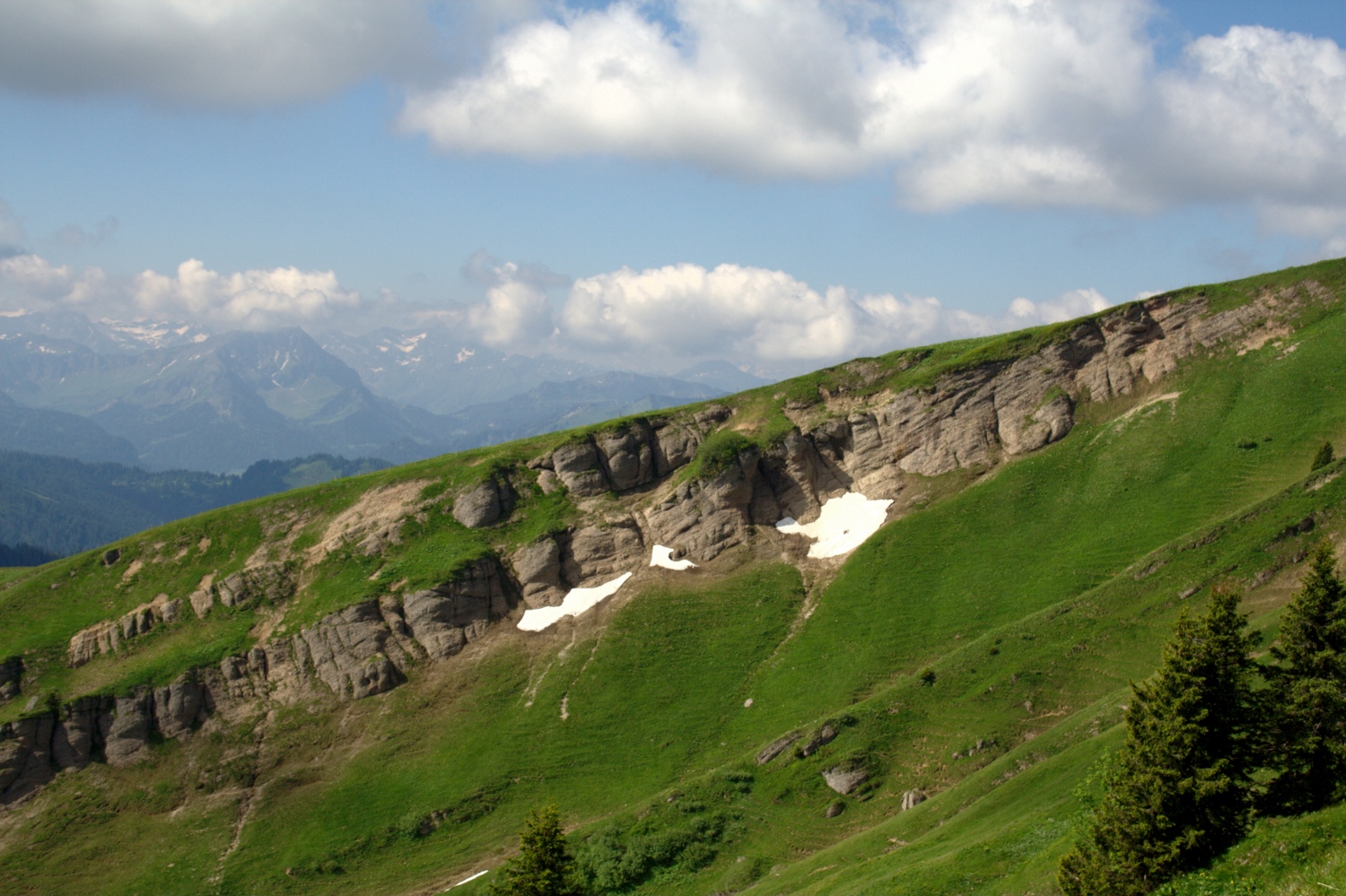 Schneereste im Sommer