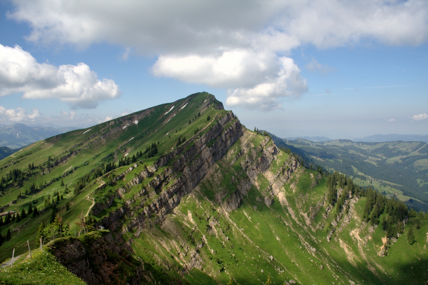 Gesteinsschichten am Hochgrat