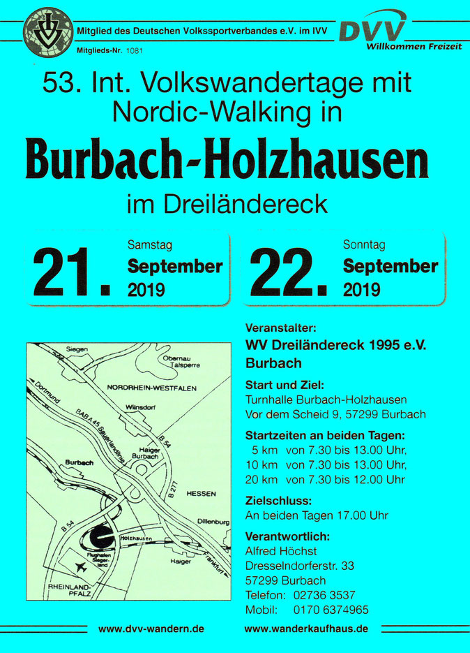 53. Int. Volkswandertag in Burbach-Holzhausen
