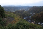 30. Int. Rhein-Mosel-Marathon - Blick von der Oberburg auf Kobern-Gondorf