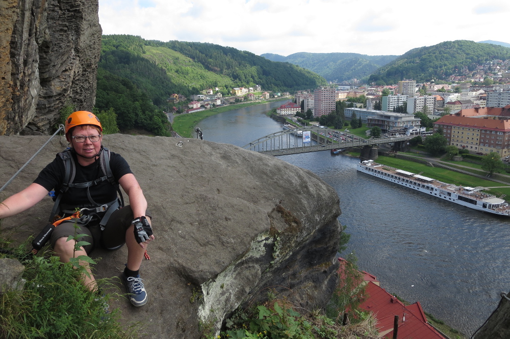 Klettersteig in Děčín