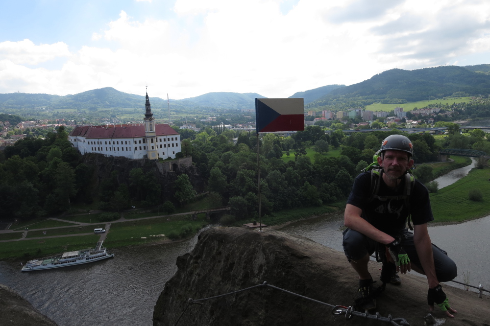 Klettersteig in Děčín