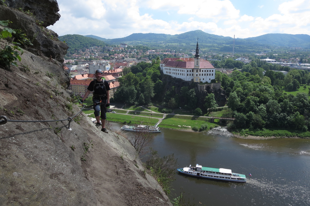 Klettersteig in Děčín