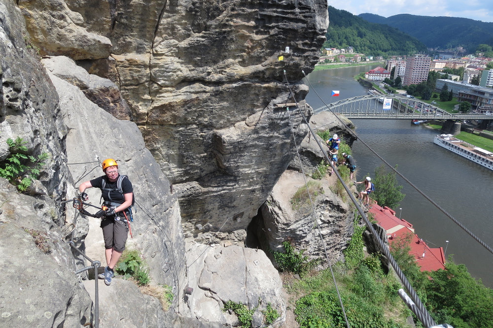 Klettersteig in Děčín
