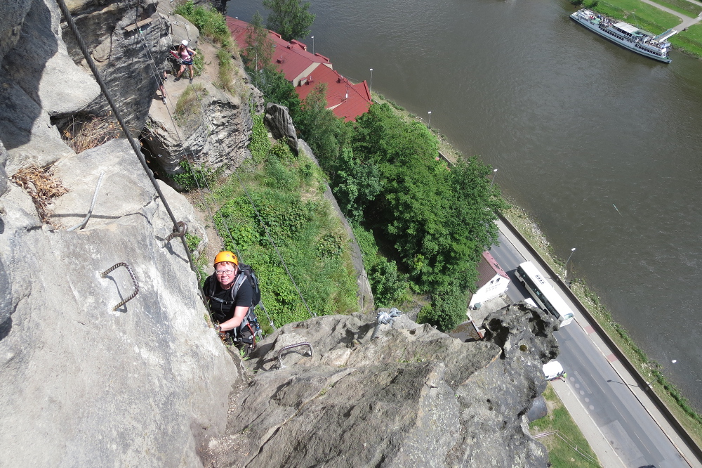 Klettersteig in Děčín