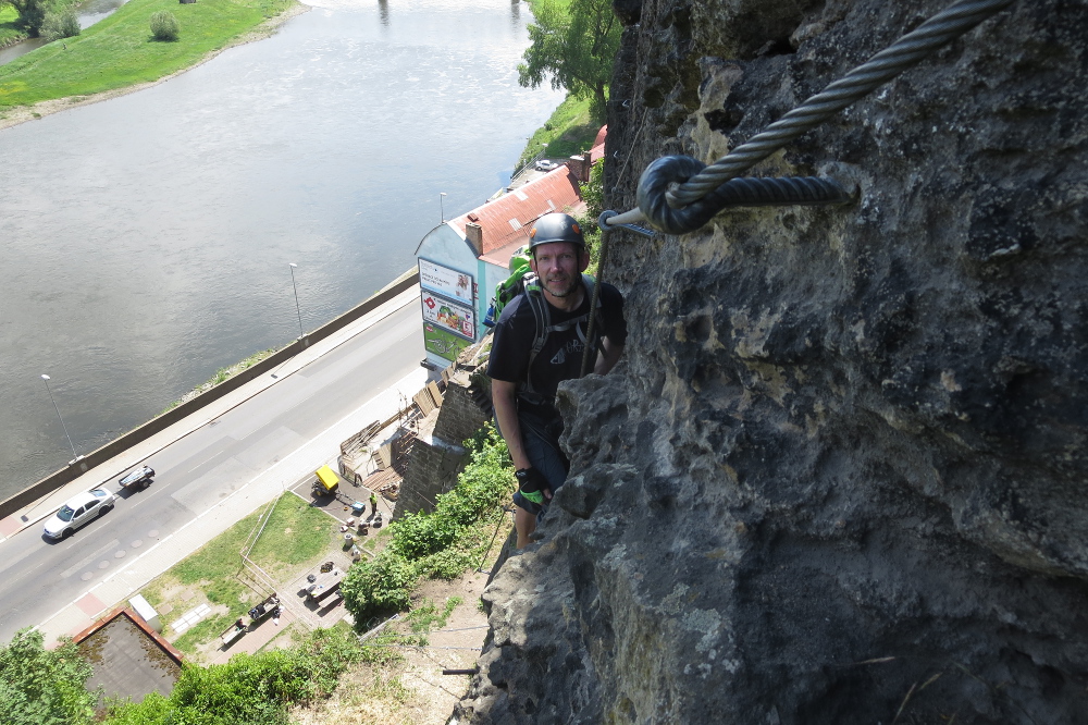 Klettersteig in Děčín