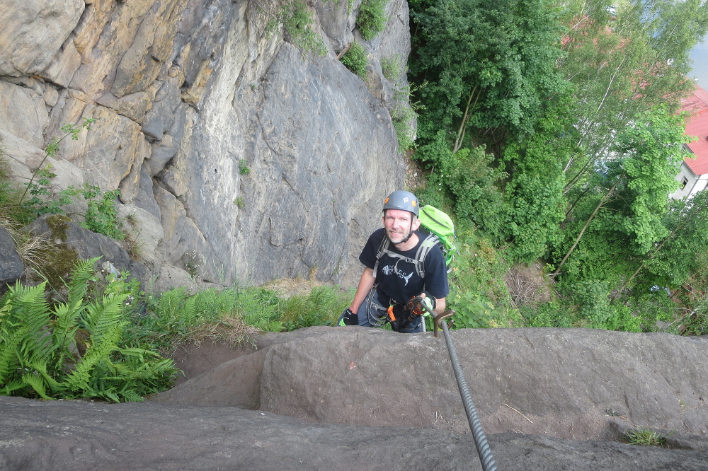 Klettersteig in Děčín