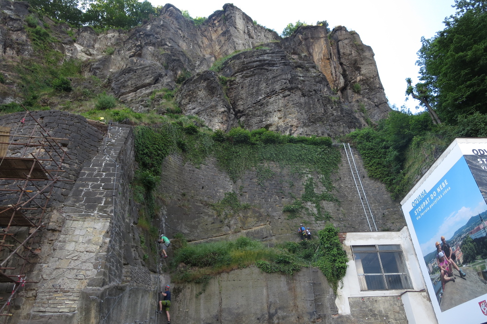 Klettersteig in Děčín