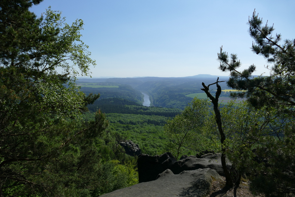 Malerweg #5 - Die Elbe vom Kipphorn gesehen