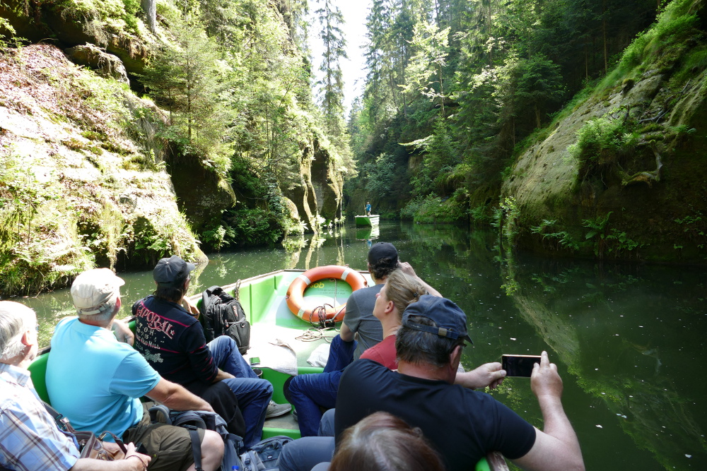 Prebischtor und Kamnitzklamm - Kahnfahrt in der Kamnitzklamm