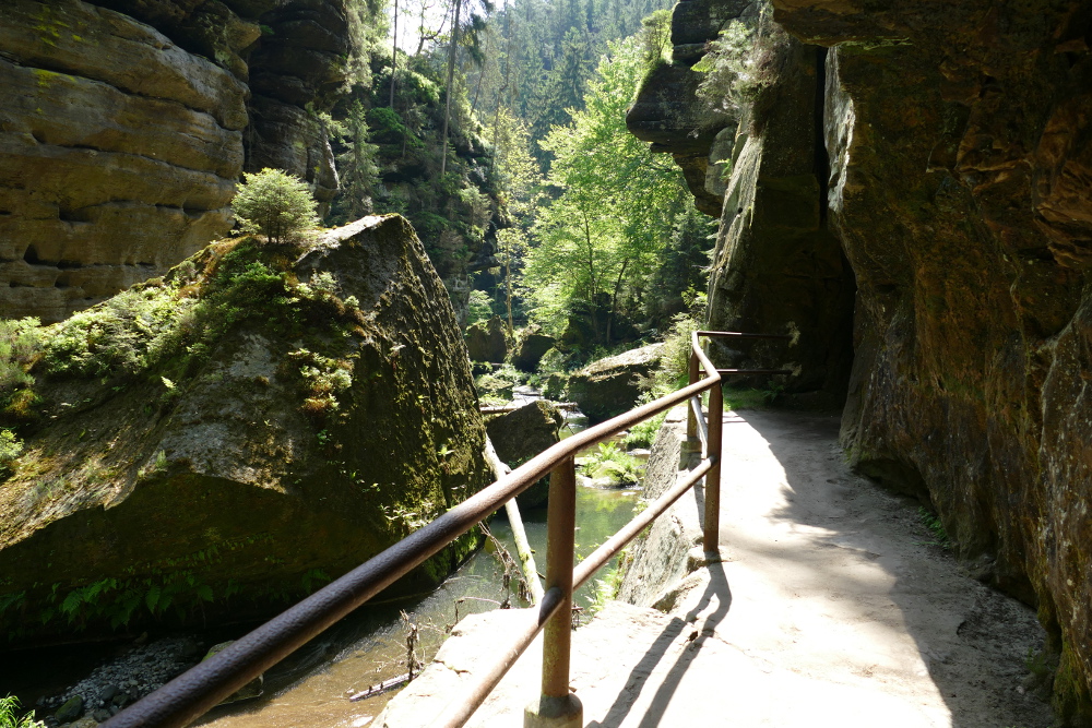 Prebischtor und Kamnitzklamm - In der Kamnitzklamm