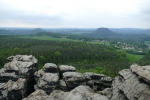 Malerweg #6 - Links Königstein, rechts Lilienstein, davor Gohrisch