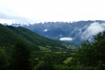 Georgien - Wanderung über den Baki-Pass, Blick auf die Lajla-Kette