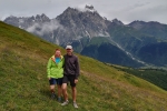 Georgien - Wanderung über den Baki-Pass, vor dem Uschba (4737m)