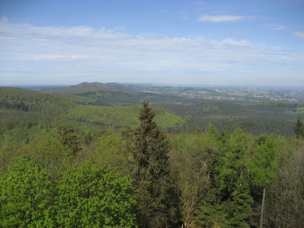Blick vom Hermannsdenkmal Richtung Bielefeld