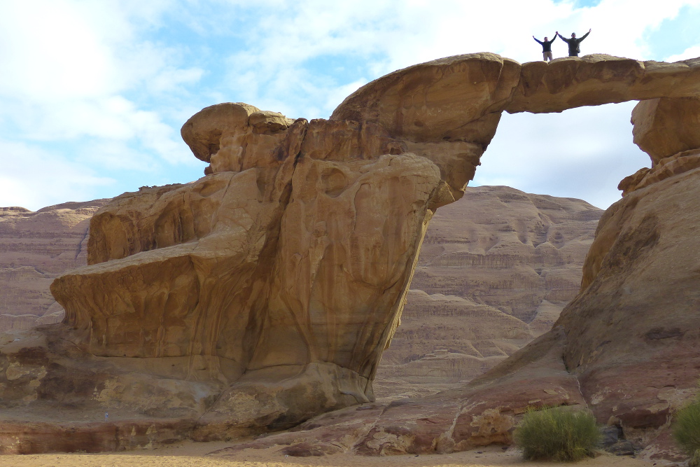 Jordanien – Felsenbrücke von Umm Fruth im Wadi Rum
