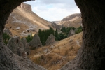 Kappadokien: Blick aus der Felsenkirche