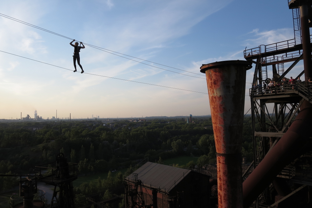 Expedition Stahl - Hochseilgarten im LaPa Duisburg-Nord
