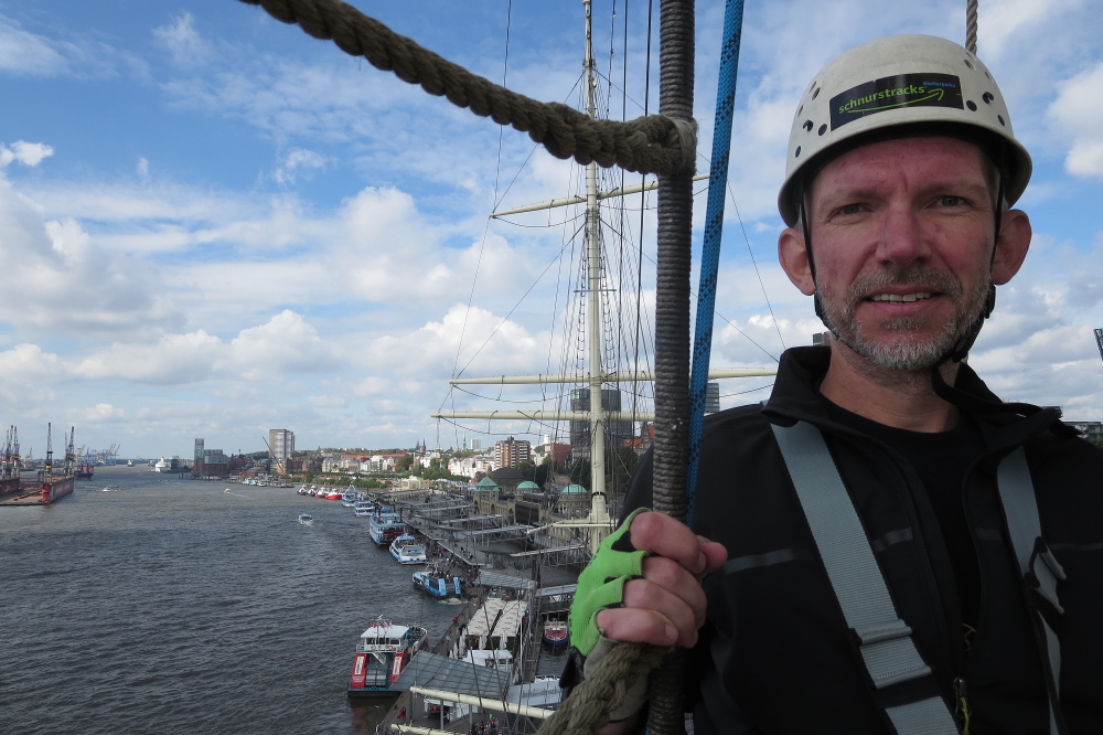 Klettern auf der Rickmer Rickmers