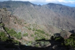 La Gomera: Blick hinab nach La Laja