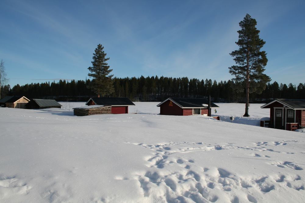 Lapplands Drag – Husky Expedition: Die Gästehütten