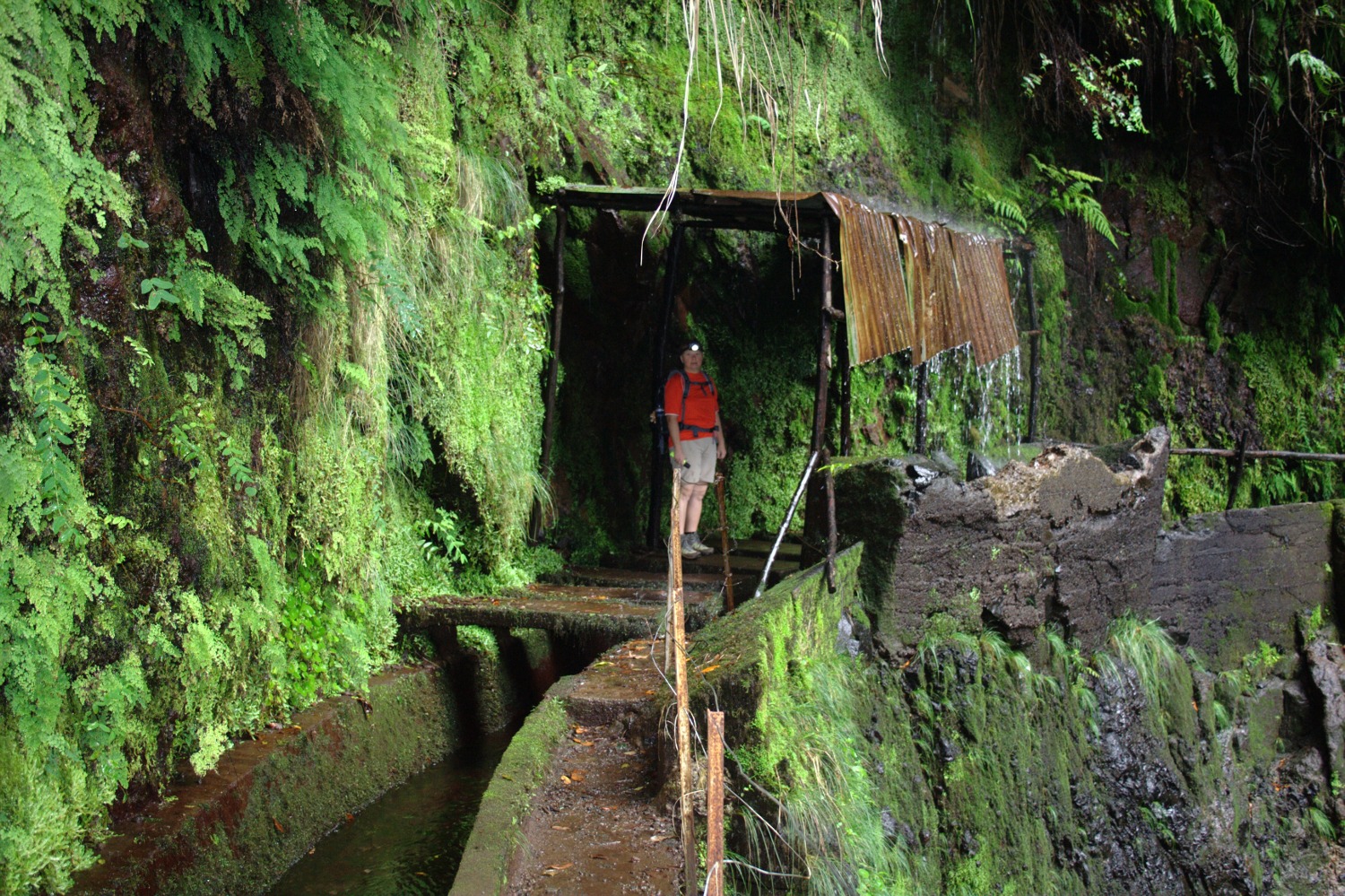 Madeira - überdachte Dusche