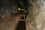 Madeira - Schienen einer alten Lorenbahn
