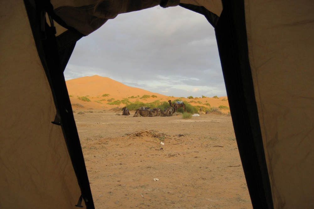 Marokko: Blick aus dem Zelt