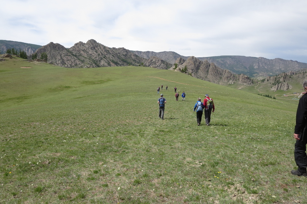 Mongolei: Unsere Gruppe im Terelj-Nationalpark