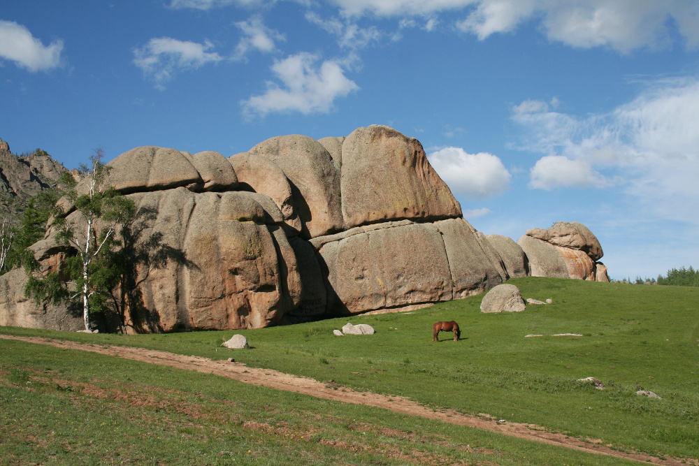 Mongolei: Granitformationen