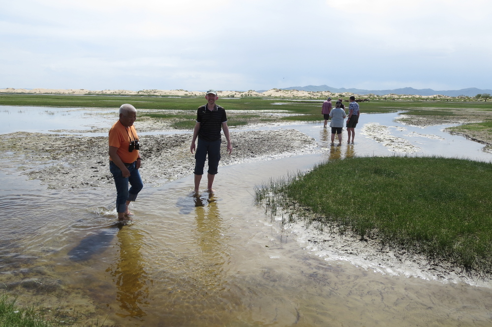 Mongolei: Erfrischendes Fußbad