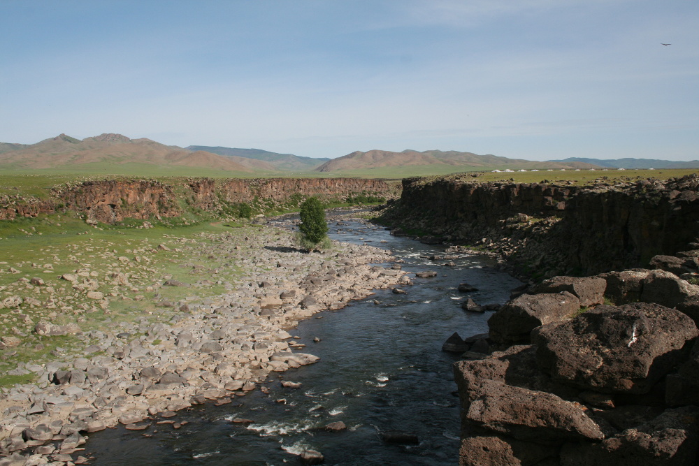 Mongolei: Orkhon in Campnähe