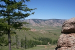 Mongolei: Blick zurück auf unser Camp