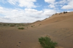 Mongolei: Die ersten Dünen der Gobi