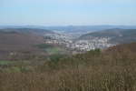 Natursteig Sieg #13 - Blick vom Ottoturm Richtung Siegen mit der A45-Brücke