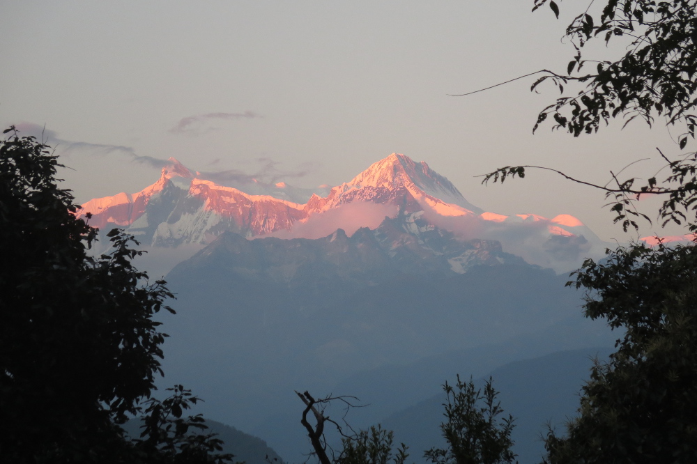 Nepal - Annapurna-Massiv im Abendrot