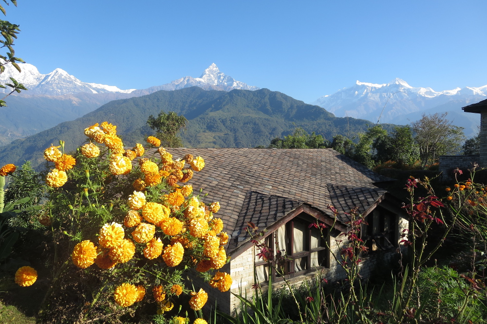Nepal - Annapurna-Massiv von der Hananoie-Lodge