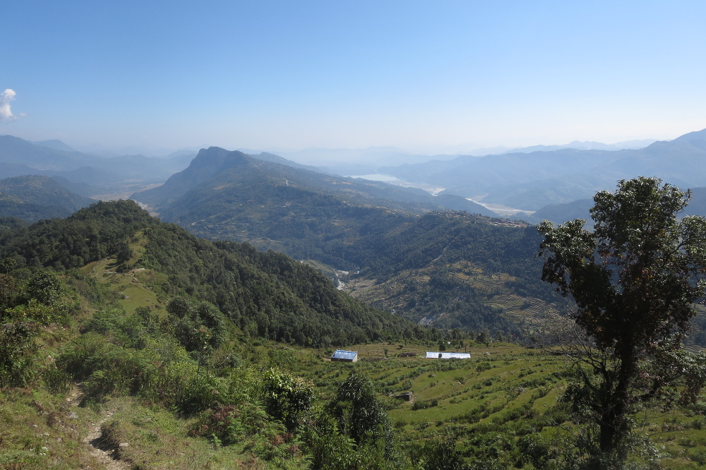 Nepal - Blick Richtung Phewa-See und Pokhara