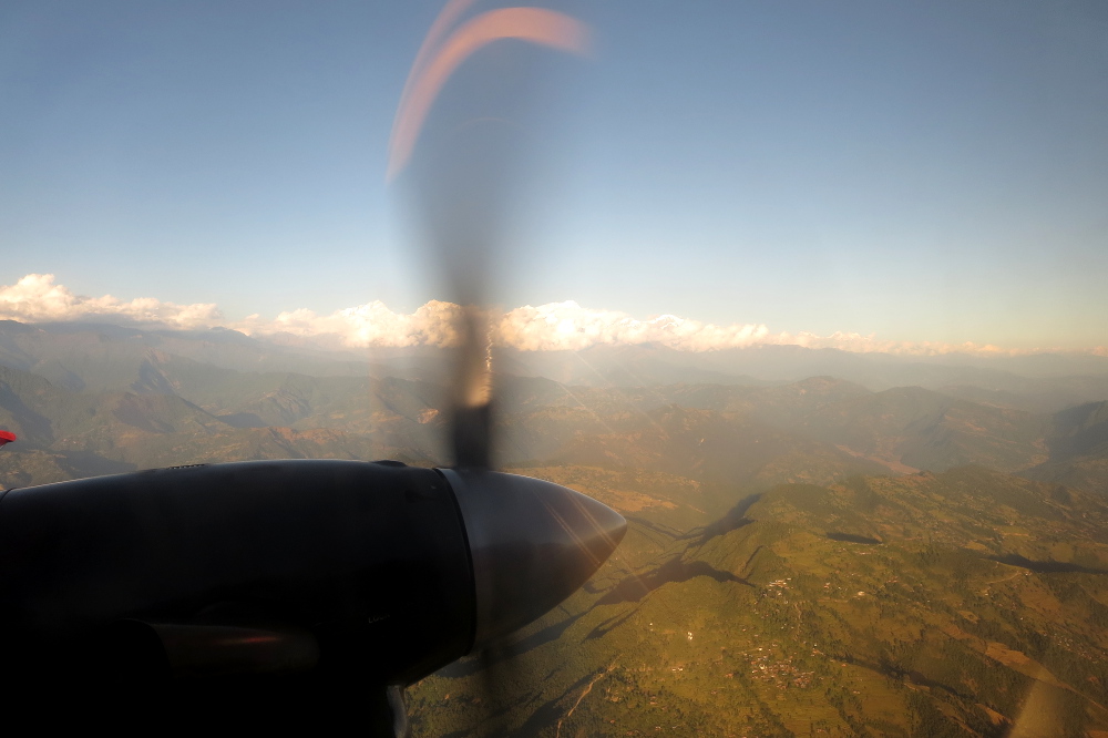 Nepal - Flug von Pokhara nach Kathmandu