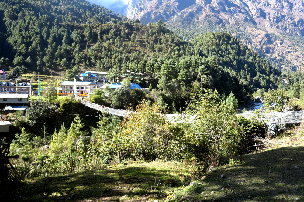 Nepal - Hängebrücke in Phakding