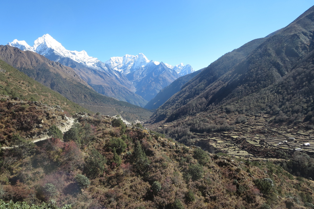 Nepal - Blick zurück Richtung Namche Bazar