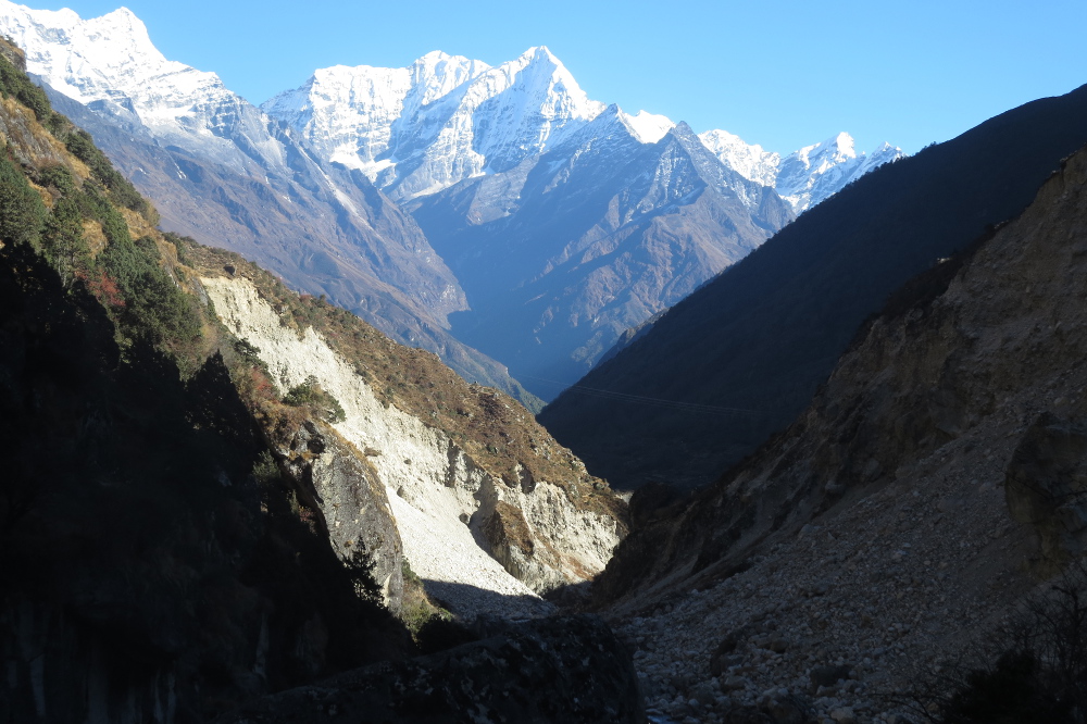 Nepal - Blick zurück Richtung Namche Bazar