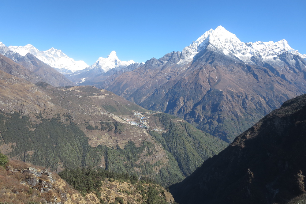 Nepal - Blick auf Namche Bazar