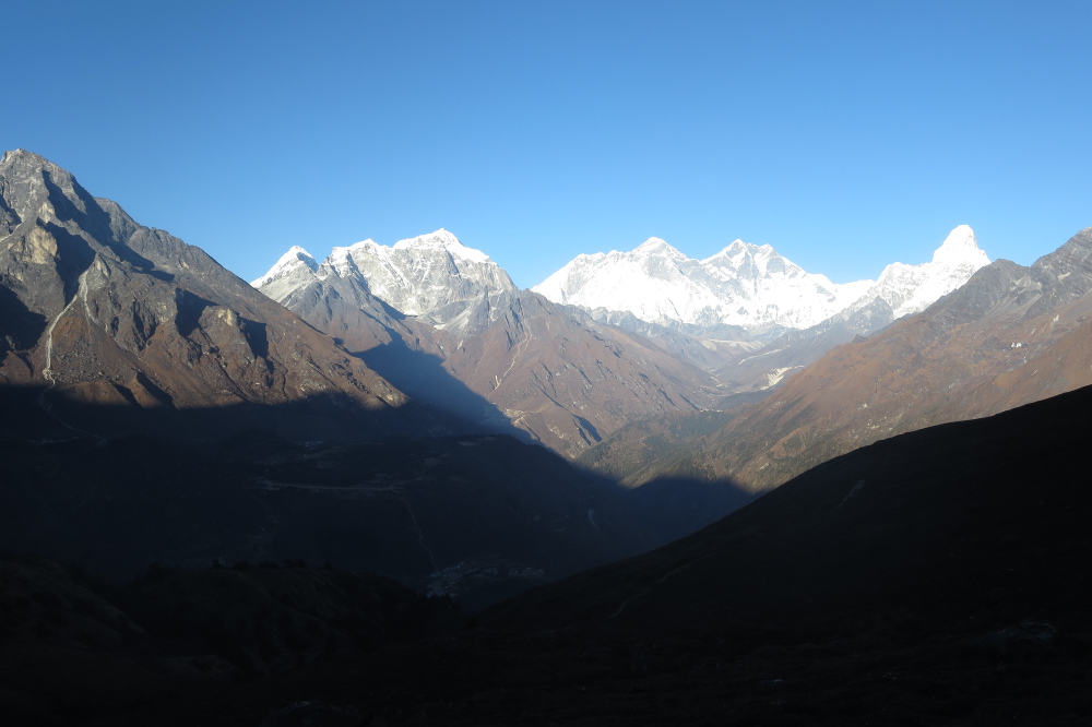 Nepal - Everest-Panorama auf dem Weg nach Kongde