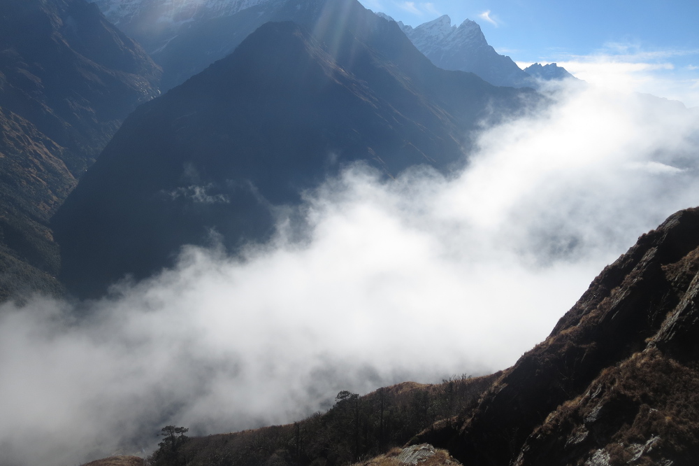 Nepal - Auf dem Abstieg von Kongde nach Phakding