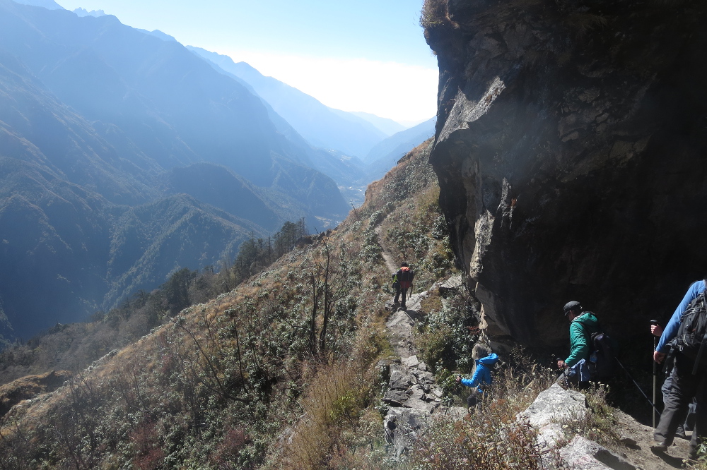 Nepal - Auf dem Abstieg von Kongde nach Phakding