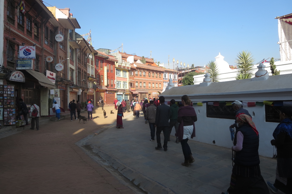 Nepal - An der Bodnath-Stupa
