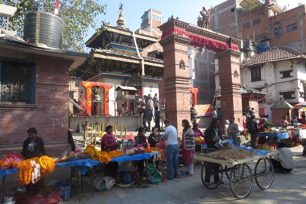 Nepal - Verkaufsstände in Kathmandu