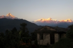 Nepal - Blick aufs Annapurna-Massiv von der Hananoie-Lodge
